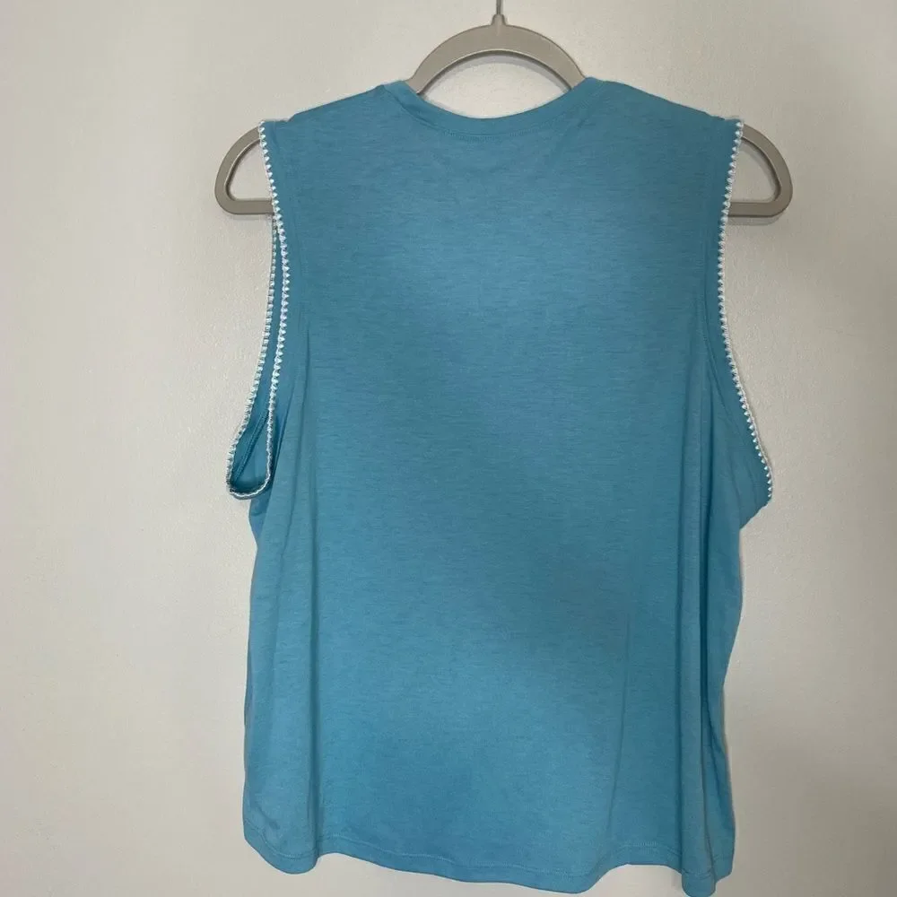 Nike Crochet Trim Tank and High Waist Crochet 7/8 Leggings